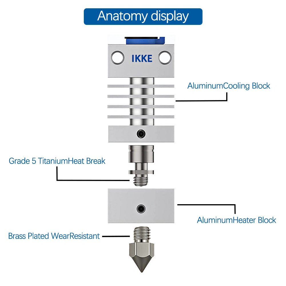 3D Printer Accessories All Metal Hot End Suitable for American Creality Printer Ender Printer