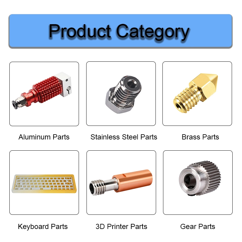 High Precision Custom CNC Machining Professional Undertake 3D Printer Parts Printer Fixing Accessories 3D Printer Aluminum Parts Fixing Accessories