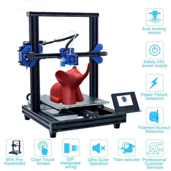 工業グレードデスクトップ 3D プリンタホームオフィス DIY 3D 印刷キット高精度 FDM 印刷子供のための教育 3D プリンタ